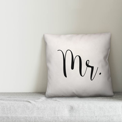 Mr Script Throw Pillow