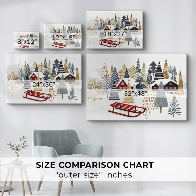 Collection de chalet de Noël A - Cavas enveloppés de galerie, 8 x 12
