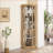 Cabinets: Lighted Corner Curio Cabinet with Adjustable Shelves | Light Oak | Traditional MDF+Glass