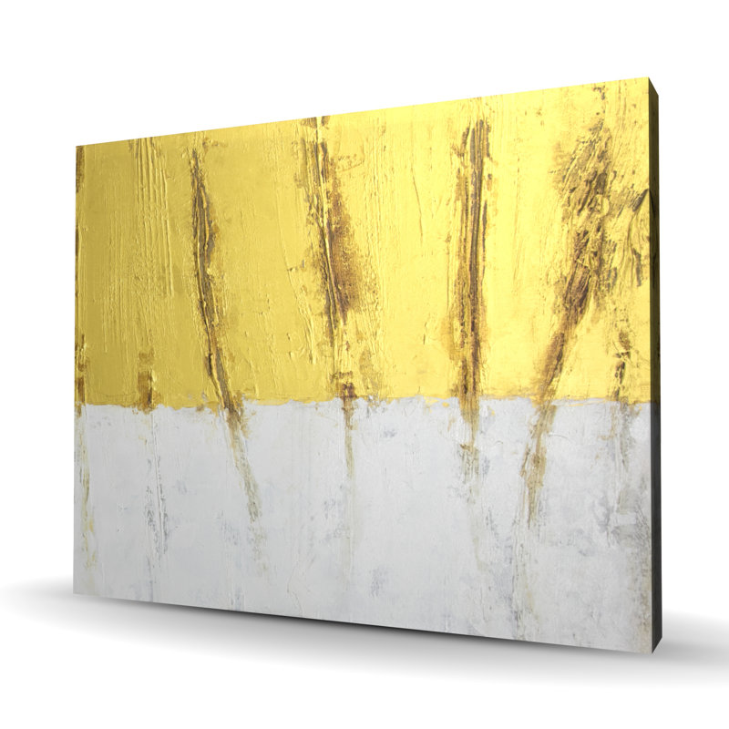 Golden stripe - Modern Pattern Canvas for Home Decor