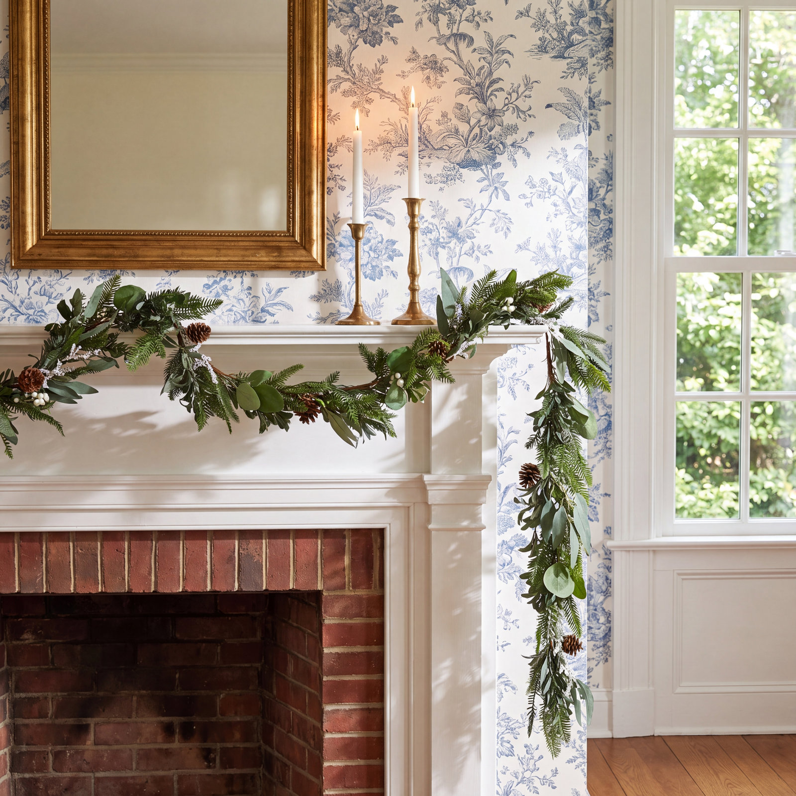 108" Mixed Pine Christmas Garland