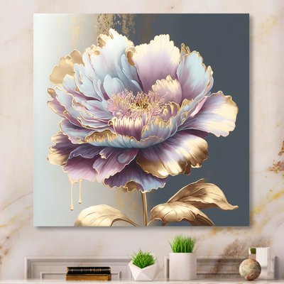 Purple Hue Single Flower II - Flowers Canvas Prints