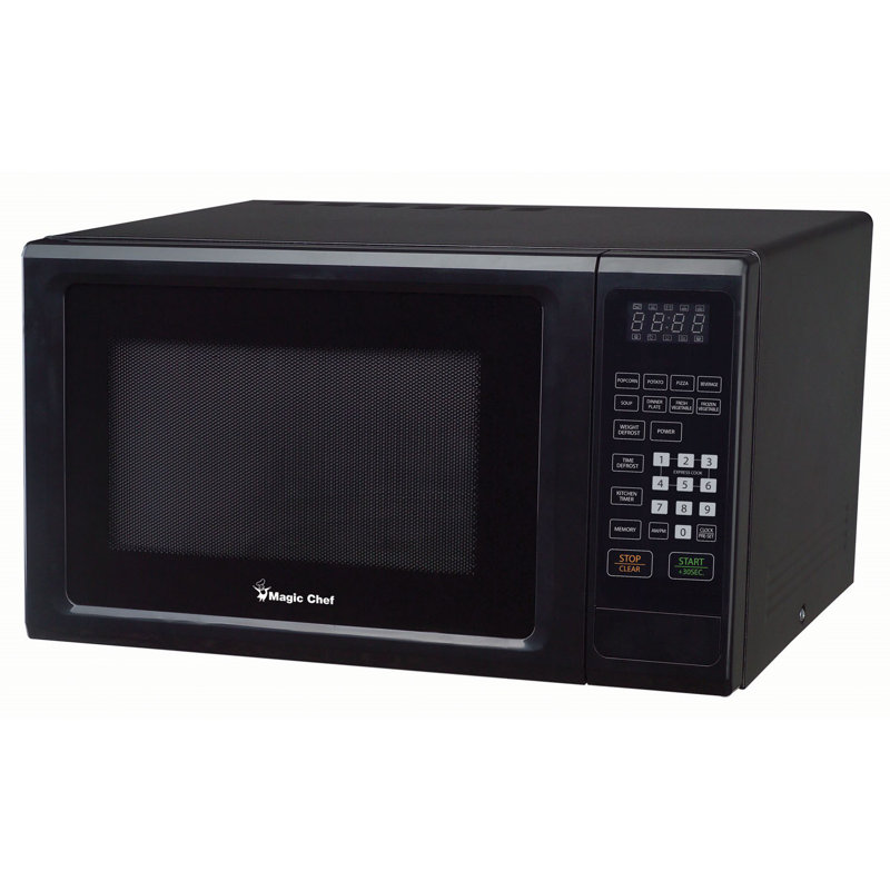 Magic Chef 1000 Watt 1.1 Cubic Feet Microwave w/ Digital Display, Black