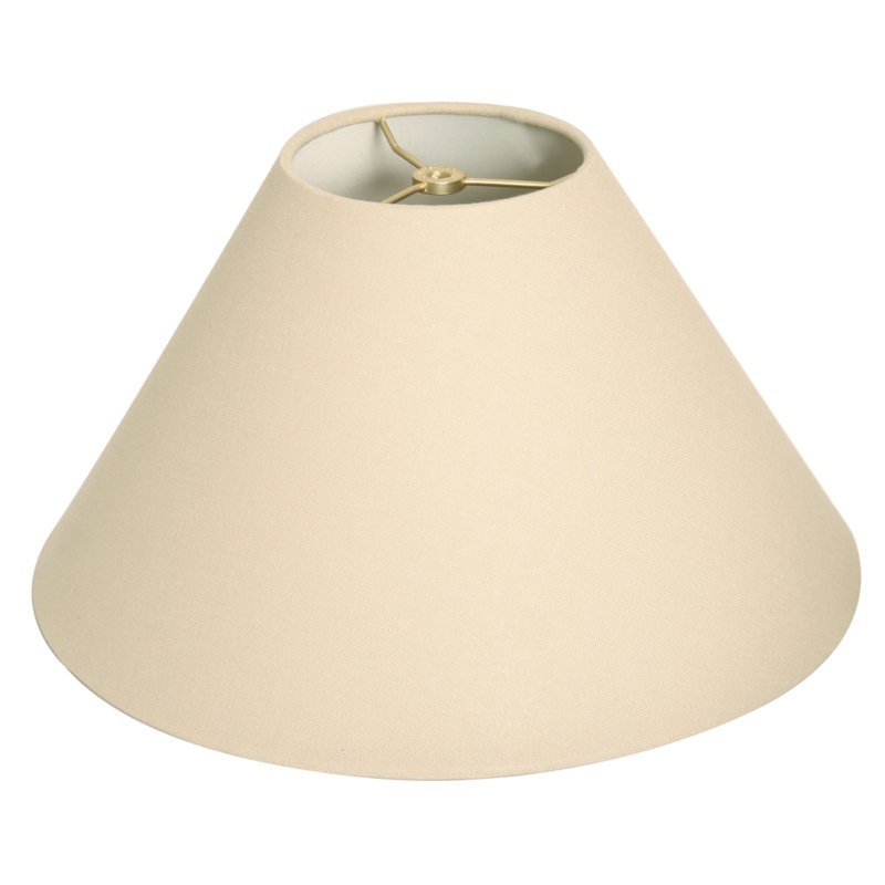 Abat-jour Linen Empire, H 9,5 po x l 14 po x P 14 po, Lin coquille d'œuf