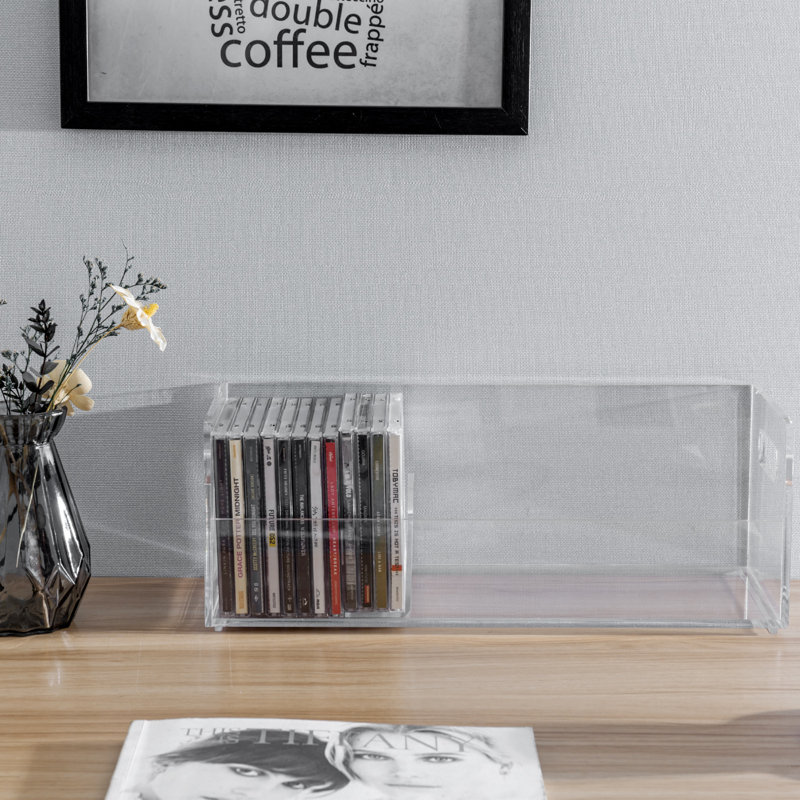 Acrylic Stackable Multimedia Tabletop CD Storage