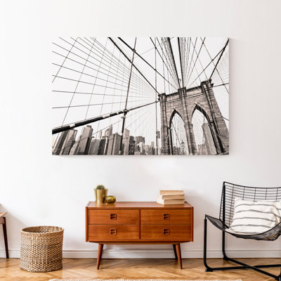 Pont de Brooklyn - photographie sur toile tendue