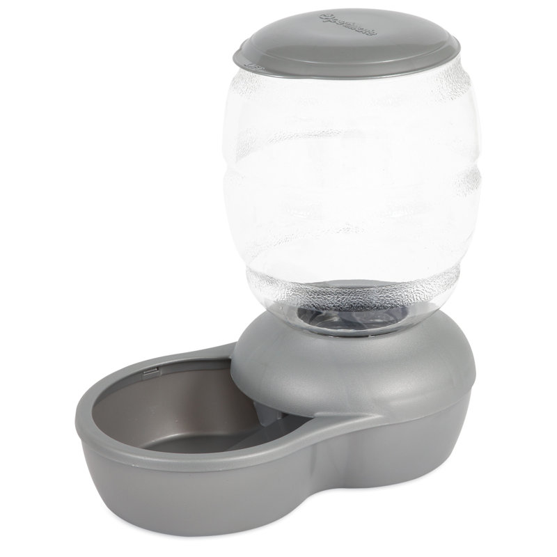 Small Pearl Silver Gray Automatic Pet Feeder