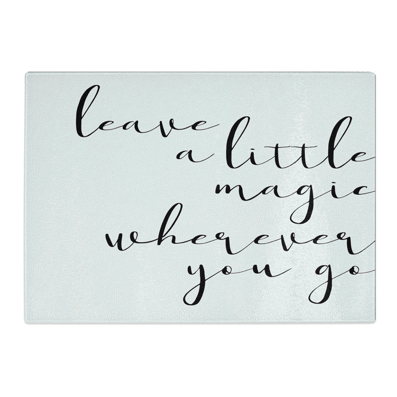 A Little Magic Typography Chopping Board, 0.4cm H x 28.5cm W x 39cm L