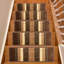 Tapis d'escalier de taille personnalisée par pouce, lavable à la machine, à poils mi-longs doux, antidérapant-59339433