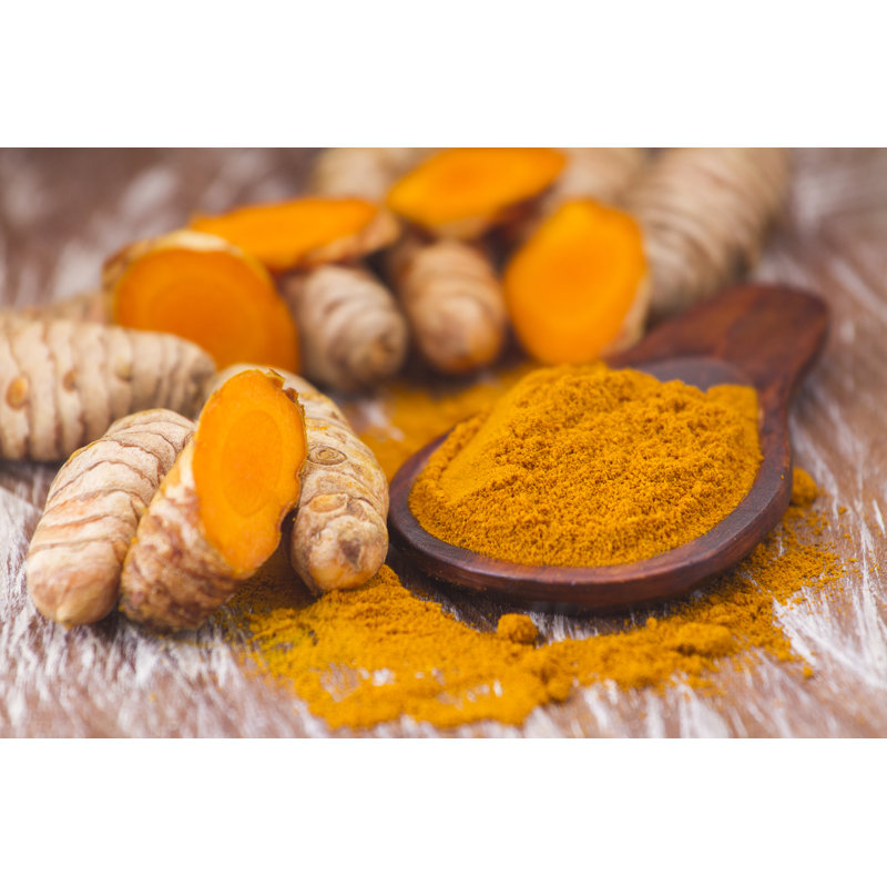 Turmeric Powder - Wrapped Canvas Print, 20cm H x 30cm W x 3.8cm D