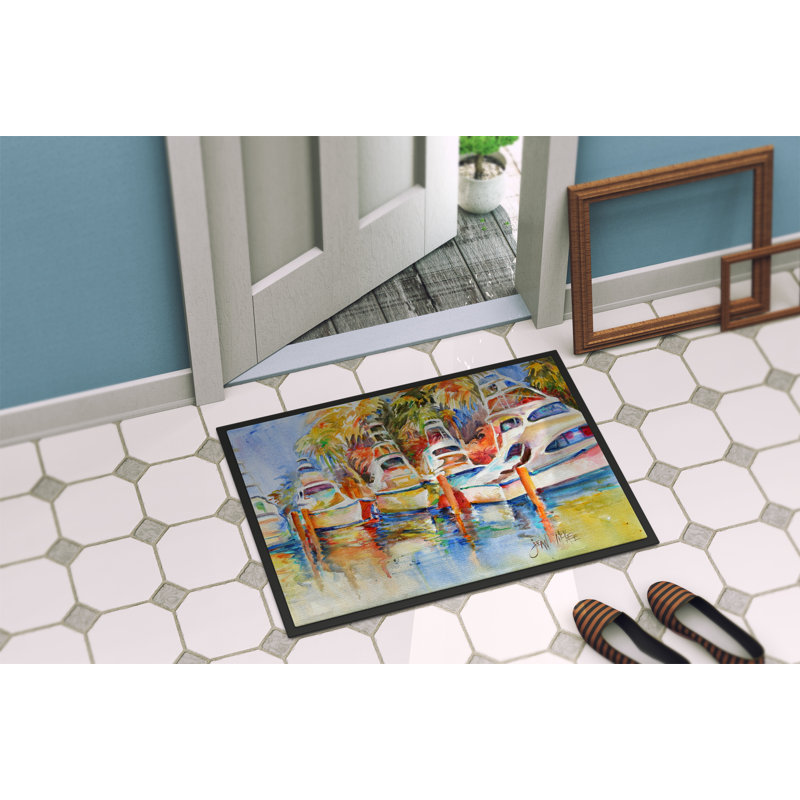 Tapis de porte de pêche pour bateau à l’intérieur du dock, Rectangle 1 pi 6 po x 2 pi 3 po
