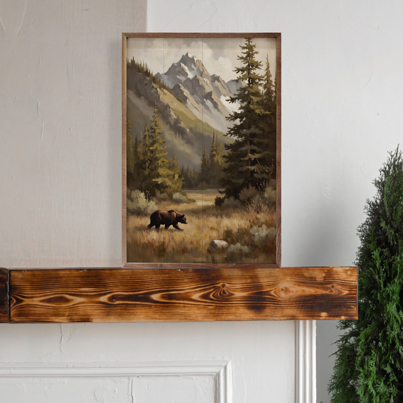 Ours dans les montagnes, 8" H x 5" W