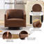 Fauteuil demi-tonneau pivotant l 31,1 po-887752690
