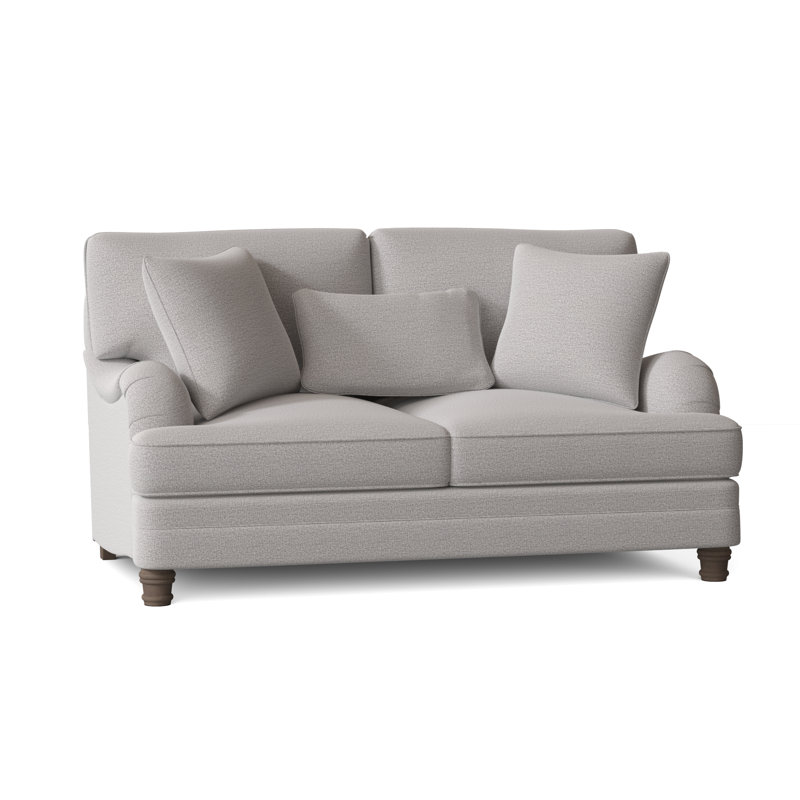 Tarleton Loveseat, Cream Chenille 1345-002, Aged Gray