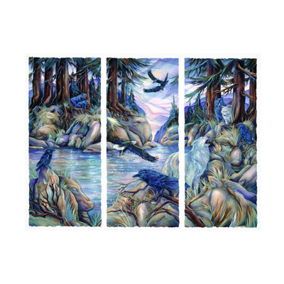 Art mural sur toile tendue - «Hidden Spirit of Nature» de Jody Bergsma pour décoration de salon, de chambre à coucher ou de bureau - 35 x 47