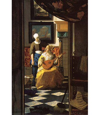 " The Love Letter " by Johannes Vermeer