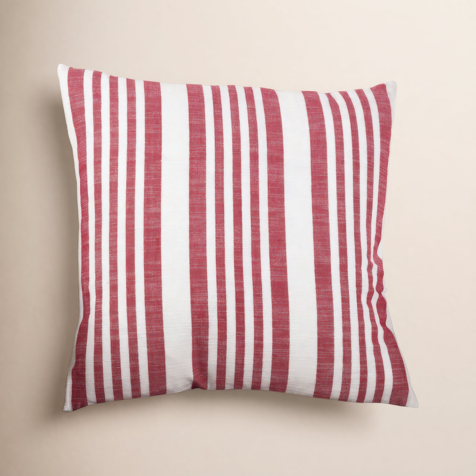 Elwen 20" x 20" Cotton Throw Pillow, Red