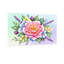 Plantes et fleurs - rose et fleurs diverses avec feuilles vertes-331874918-331874916-331874914