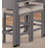 1-Drawer Wood Light Grey Nested Counter Height Dining Table with Wheels-1716467322