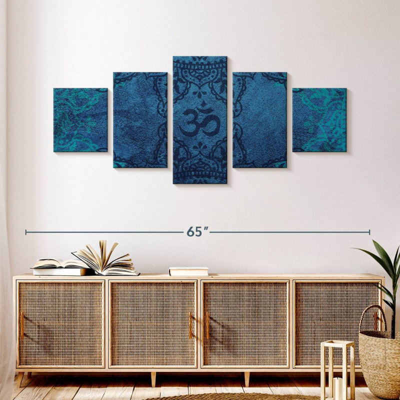 Symboles bouddhistes, H 24 po x l 55 po