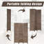 Paravent 3 panneaux en bois pour cloison de cloison de 5,75 pi-1162874247-1162874248