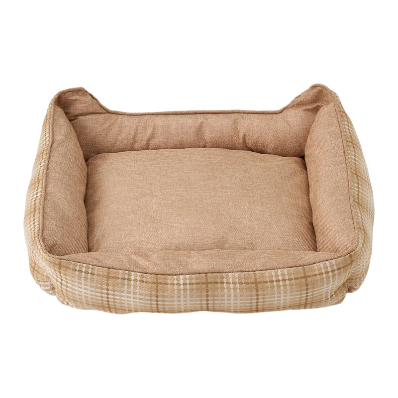 Pet Bed, Khaki, 14cm H x 60cm W x 50cm D