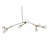 Light Linear Bubbles Brass Pendant Chandelier-87926590-87926595-131419169