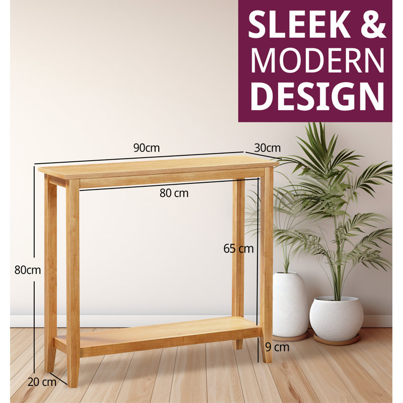 Isys 90cm Solid Wood Console Table