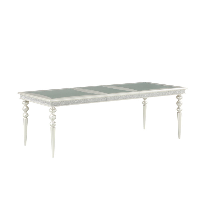 Maverick Platinum Finish Dining Table