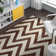 Sanyla Hand Tufted Wool Chevron Rug
