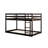 Twin Over Loft Bed In - Solid Rubber Wood With Strengthened Slats For Enhanced Support Robust Framework Space Optimization