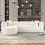 Canapé modulaire de style moderne, canapé modulaire en éponge, canapé modulaire en forme de L avec un design incurvé élégant et un tissu chenille luxueux, deux coussins décoratifs, pour le salon, le bureau