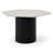 Rivas - Modern White Marble + Black Hex Dining Table