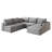 Compression Cloud Sofas, 98.5 Inch Corduroy Modular Modern Home Couch