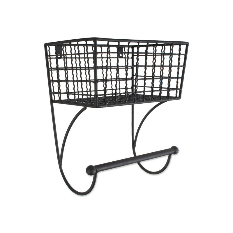 Porte-serviettes mural Kylertown Framhouse, Noir