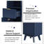 Freestanding Tall Bathroom Storage Cabinet,Slim Cabinet with Adjustable Shelves and Soft-Closing Door Hinges-1237379342
