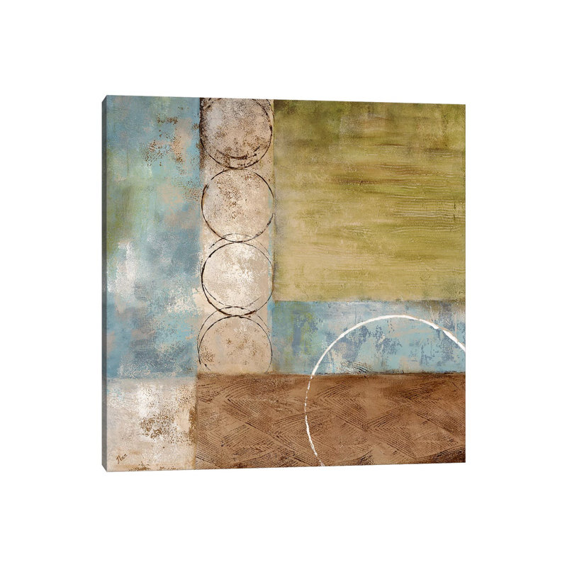 Going Green I by Nan - Painting on Canvas, 45.72 cm H x 45.72 cm W x 1.91 cm D, Wrapped Canvas