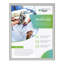 Cadre d'affiche en aluminium 11 po x 14 po M&T Affichages - Cadre de présentation mural à chargement frontal à profil de 0,59 po avec housse antireflet pour affiches, documents et certificats