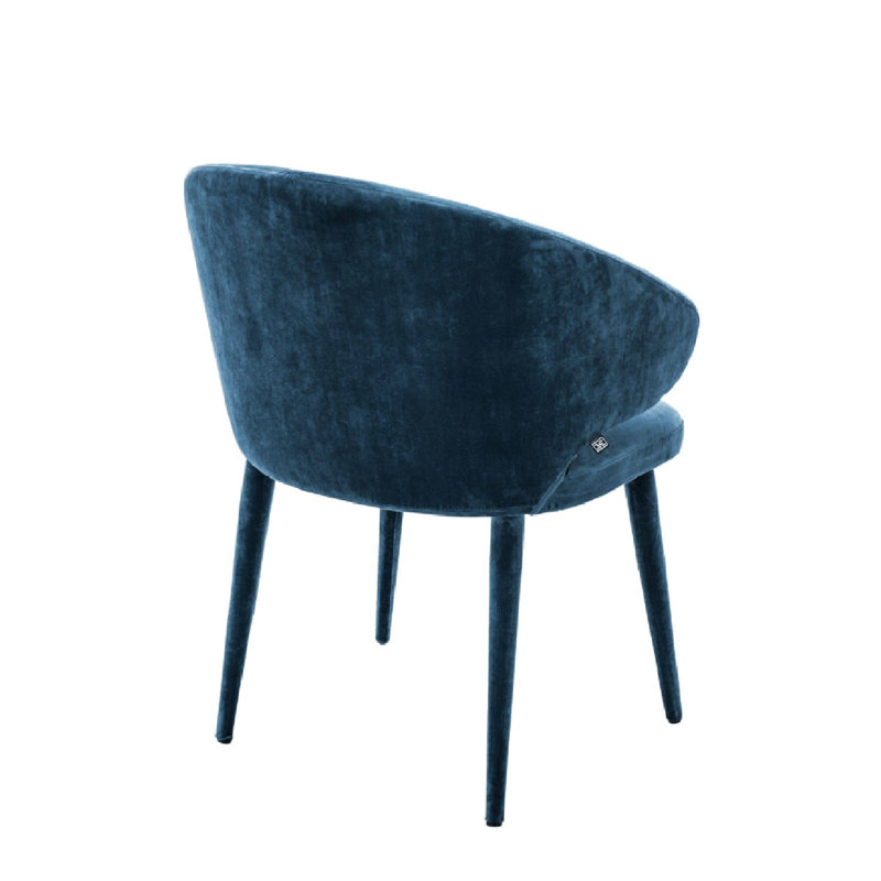 Cardinale Upholstered Arm Chair, Teal Blue