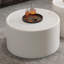 Table basse ronde avec corps en cuir PU et rangement caché pour le salon-2062004312