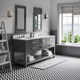 Cronin 72" Carrara White Marble Countertop Bath Vanity with Faucet and Mirror