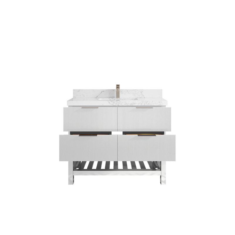 Meuble-lavabo simple 42 po avec plateau Catalina
