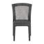 Chaise d'appoint empilable grise pour 2 personnes-1502735861
