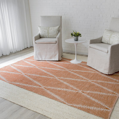 Tapis tissé à plat à motif géométrique River