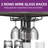 Brodric Modern Open Display Corner Bar with Colorful LED Light & Music Control-822042931
