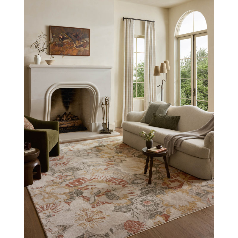 Loloi Eileen Natural / Sunrise Area Rug, Rectangle 7'10" x 10'2"