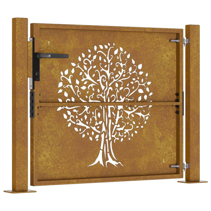 Quasqueton Gate Fencing, Brown, 105" H x 105" W x 1.6" D