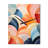 Hardedge Pastel Symetry II - Abstract Wall Clock-99632497