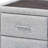 Baxton Studio Cadmus Modern Light Grey Channel-Tufted Fabric 2-Drawer Nightstand