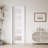 Frosted Glass 5-Lite Sliding Pocket Door White Standard Door with Hardware Kit Set-90706810-114466781